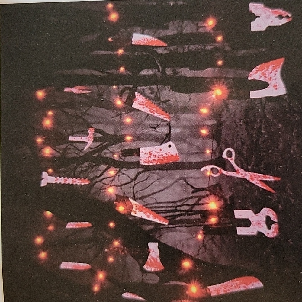 Halloween Bloody Knives String Lights